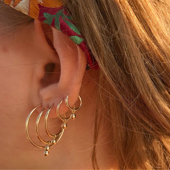 Revival Hoop Charm Earrings Small SS – Meadowlark Jewellery