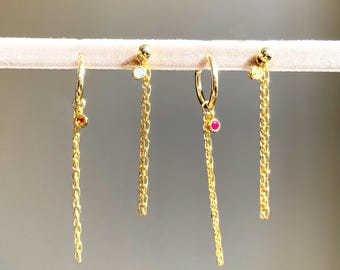Gold filled Piercing Charm - Cartilage Earring Chain - Dangle Drop Charm for Earring - Chain Piercing Attachment - Piercing Charm