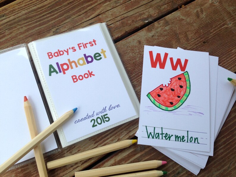 Instant Download DIY Alphabet Book. Primary Colors. Baby | Etsy