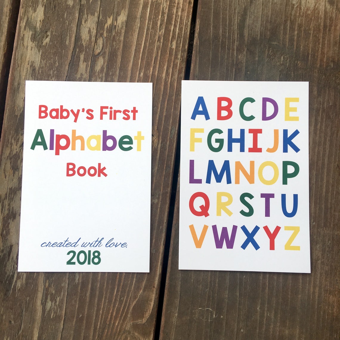 Instant Download DIY Alphabet Book. Primary Colors. Baby | Etsy