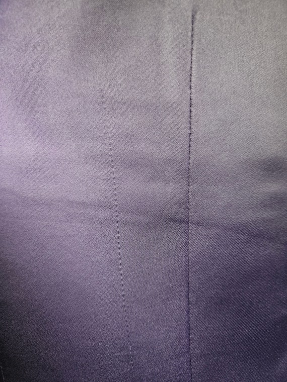 Vintage Purple Satin Tuxedo Dinner Jacket 36" che… - image 6