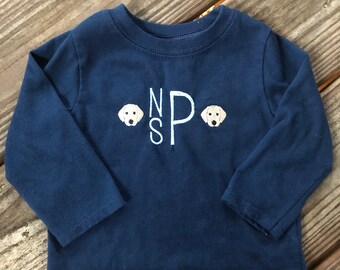 Monogrammed Puppy Outfit