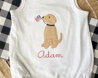 4th of July Romper | American Flag outfit |