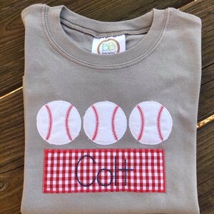Baseball applique outfit