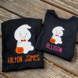 Ghost Applique Halloween Shirt
