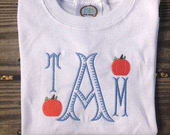 Pumpkin Monogram Shirt