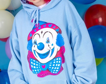 Jasper the Clown Oversized Hoodie - Creepy Goth Grunge