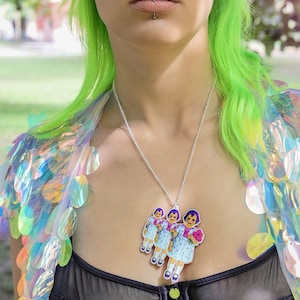 Creepy Cute Necklace Creepy Doll Goth Jewellery Goth Necklace Kawaii Necklace Kawaii Jewellery Fun Jewellery Pastel Goth Weird Stuff