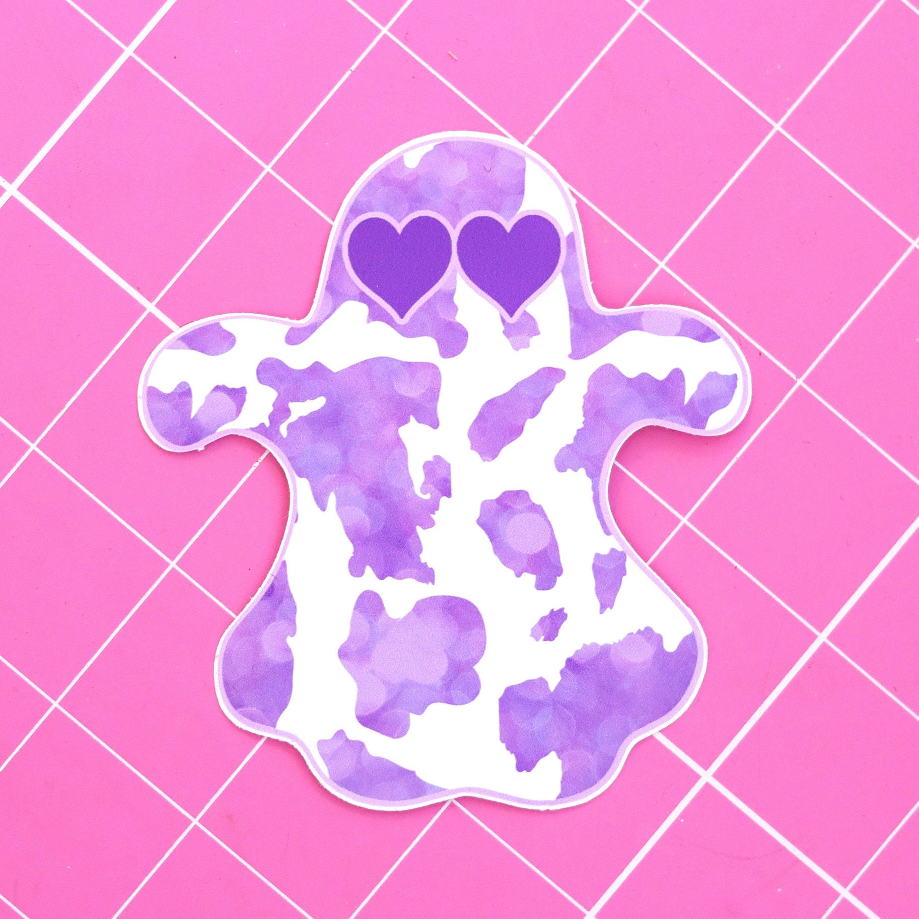 Creepy Cute Ghost Sticker Halloween Pastel Goth Kawaii Daisy 