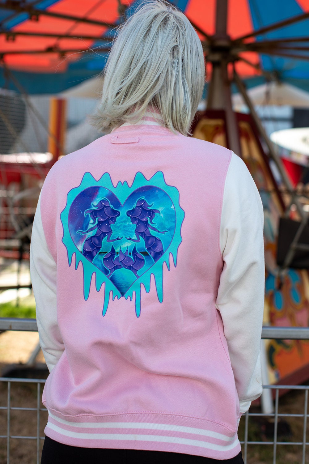 Pastel clearance letterman jacket