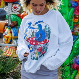 Alice in Wonderland Clothing Hookah Smoking Caterpillar Trippy Top ...