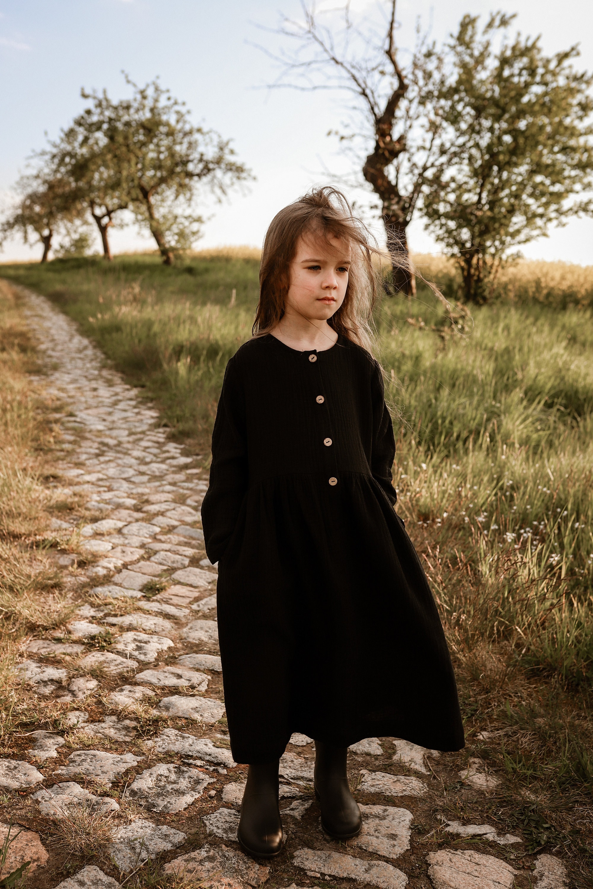Robe double outlet gaze fille