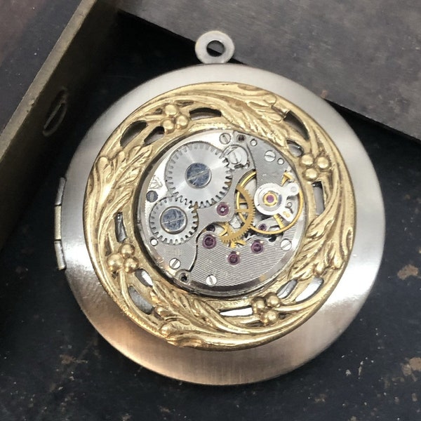 Adele, Filagree Steampunk Locket