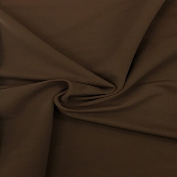Brown Stretch Fabric SALE 4 Way Lycra Knit Tricot by the Yard Etsy