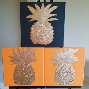 Orange & Black Pineapple Trio