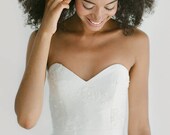 Kristy // A beaded French lace and chiffon wedding dress