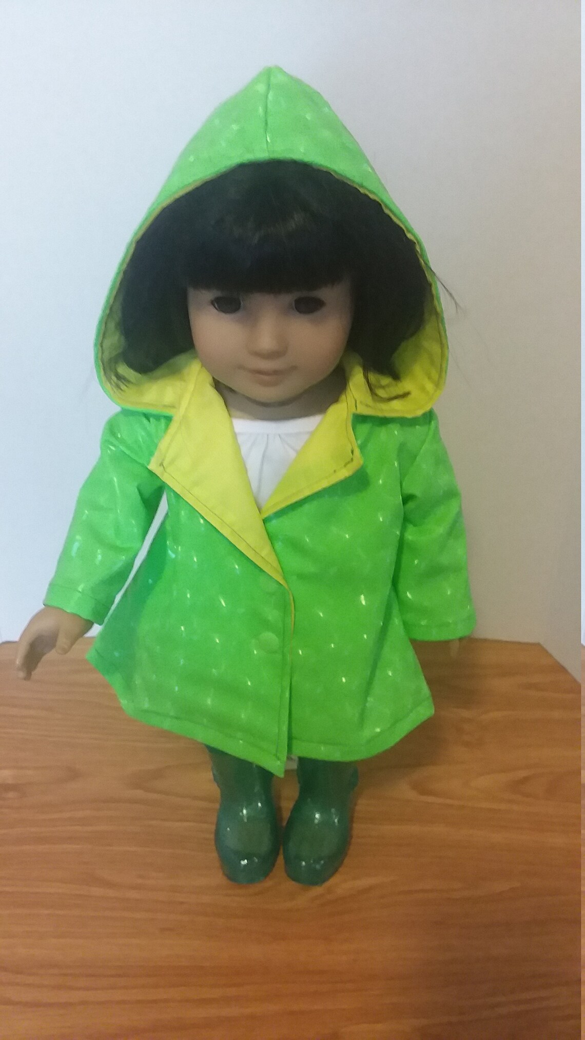 18 inch doll Raincoat Etsy