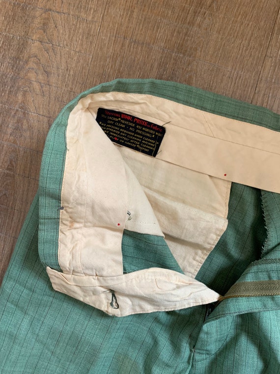 1960s Sage Green Pants - image 6