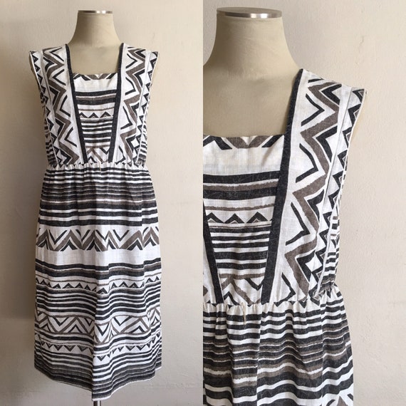 1970s Zebra Dress