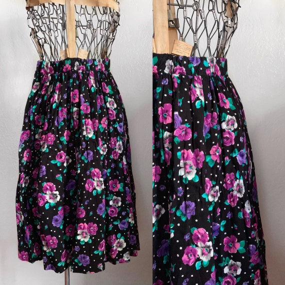 1980s Peony Skirt