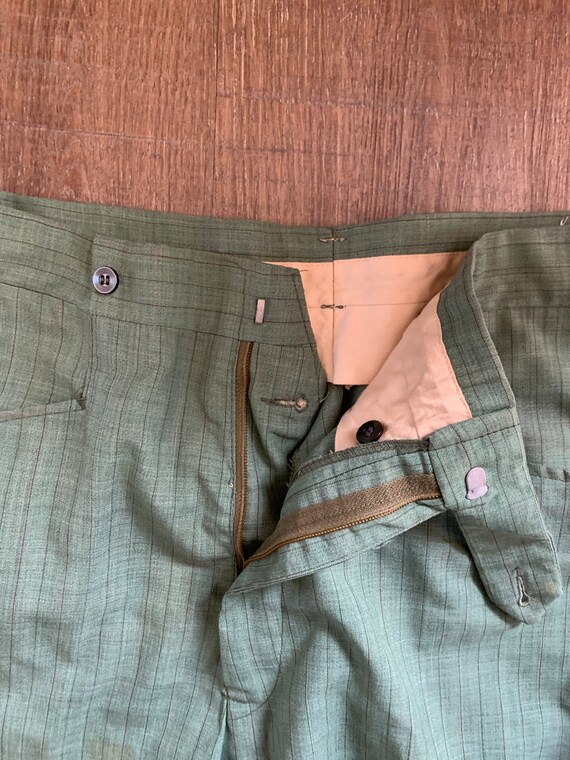 1960s Sage Green Pants - image 7