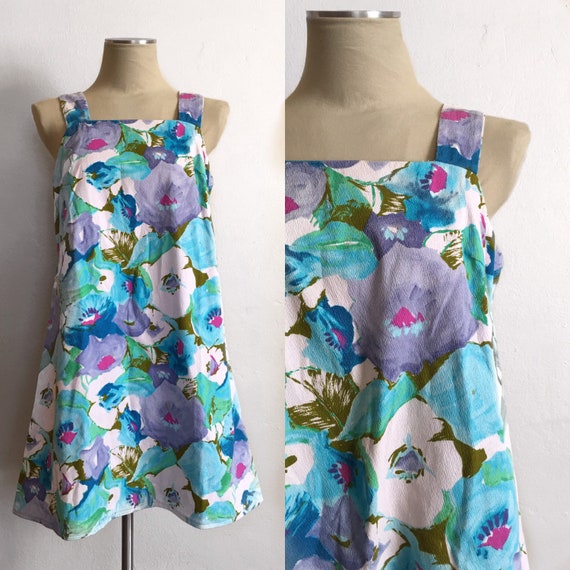 1960s Watercolor Dress