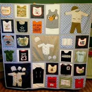 Memory Quilt from baby (childrens/kids) loved ones clothing!