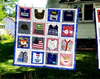 Memory Quilt from baby (childrens/kids) loved ones clothing!