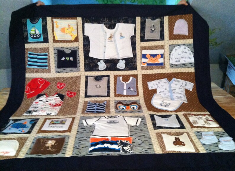 Memory Quilt From Baby children/kids Loved Ones Clothing Etsy