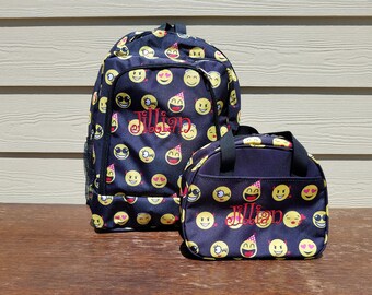 black emoji backpack