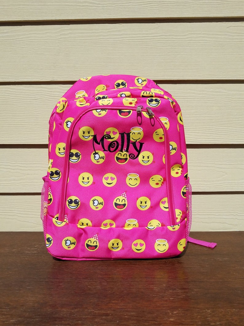 Pink Emoji Icon Backpack & Lunch Bag Combo for Back to School Etsy