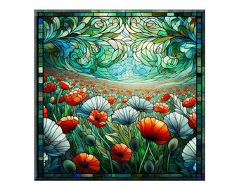 Ceramic Tile Mural, Glass Mosaic #1.  This is a gorgeous ceramic tile that looks like glass.  It is NOT a glass tile.