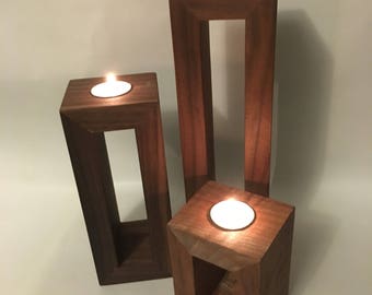 Tealight candle holder 3 piece set