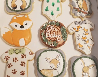 Woodland Baby Cookies