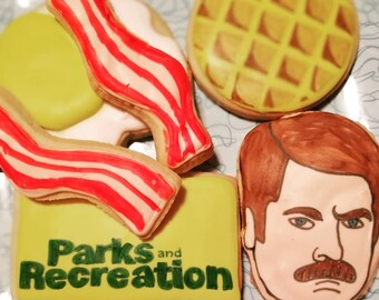 Parks and Recreation Cookies-16 cookies