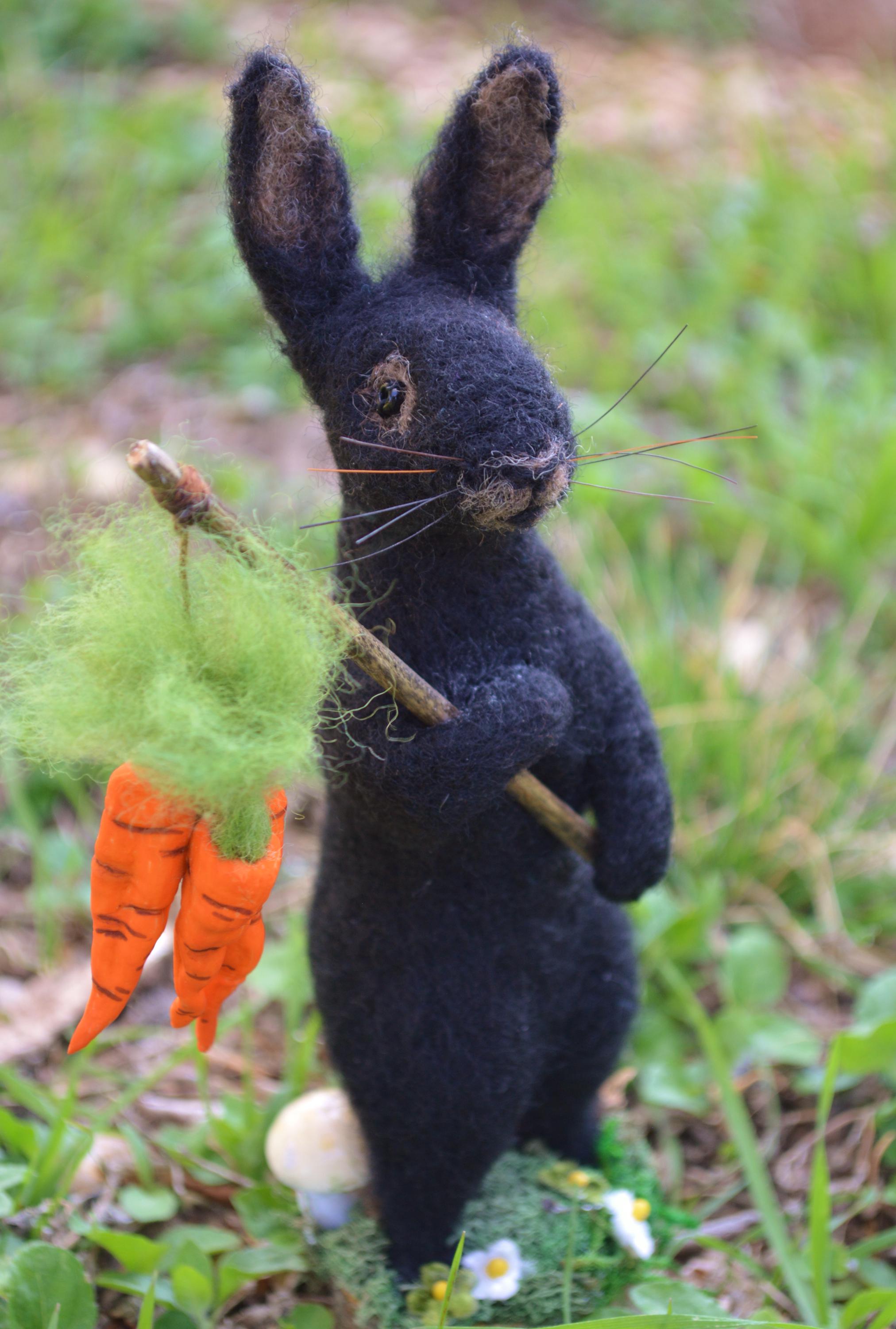 Victorian Style Spring Rabbit One of a Kind Needle Felted Sculpture - Etsy