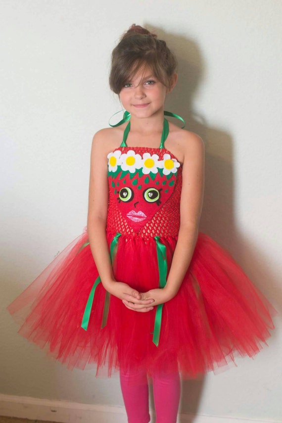 Shopkins inspired Tutu dress Strawberry kiss