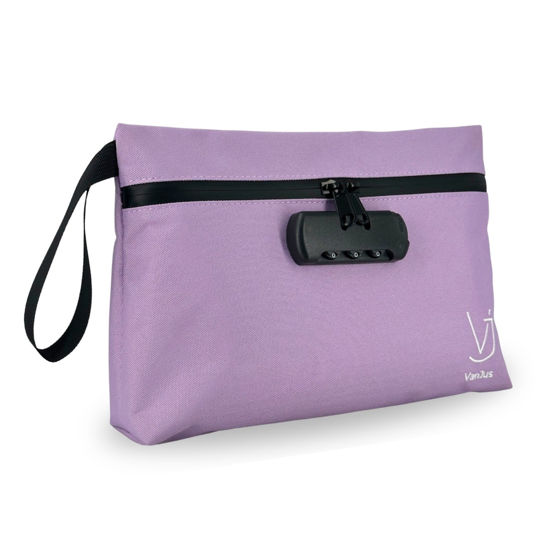 Vanjus Large Smell Proof Bag With Combination Lock for Women, Scent