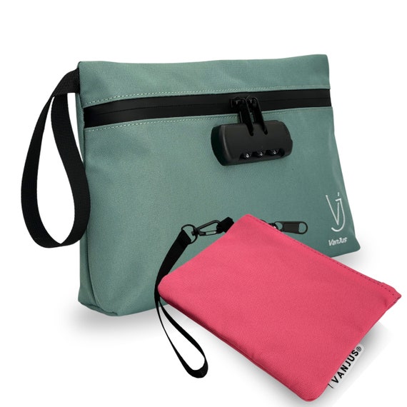 Trousse Per Trucchi Con Lucchetto A Combinazione - Borsa Portatile Per Viaggi - Foto 9