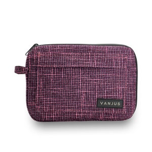 VanJus Smell Proof Bag Pink Padded, Glass Protection Case. Odor Proof Bag, Smell Proof Case (Pink)