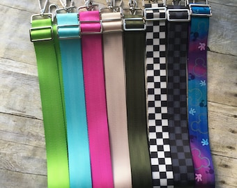 Seatbelt Crossbody Strap: Adjustable Purse Messenger Bag Strap, 1.5 inch wide, XLong available