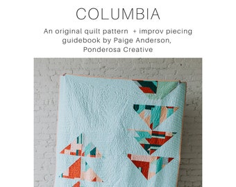 PDF Columbia Quilt Modern Pattern + Impro Piecing Guidebook