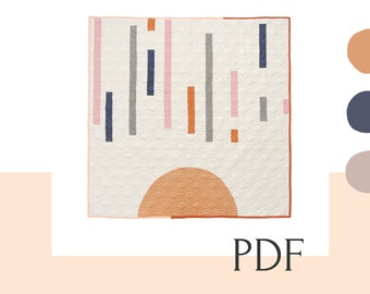SUNSET quilt pattern PDF