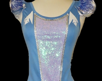 Ice Queen Tank Top . Blue Running Shirt  . Up to Adult Size . Winter Running Shirt by The Tutu Factory USA ™