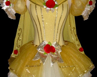 YELLOW PRINCESS Costume .  Up to Adults Plus Size  . Running Tutu . Short Length 11in by The Tutu Factory USA ™