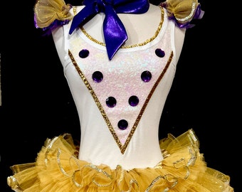 Be Our Guest Dancer Costume .  Up to Adults Plus Size  . Running Tutu . Short Length 11in by The Tutu Factory USA ™