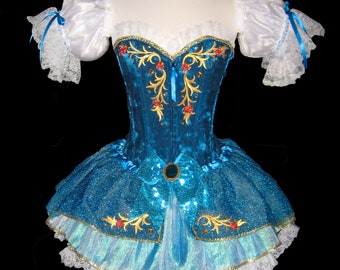 MERMAID Fairytale Costume .  Up to Adults Plus Size  . Running Costume . Short Length 11in by The Tutu Factory USA ™