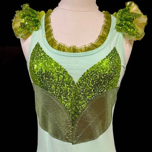 New Tink Top . Up to Adults Plus Size . Mint Top . Running Shirt by The Tutu Factory USA ™