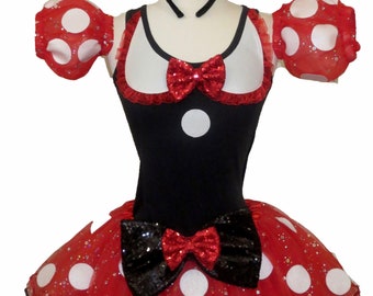 MOUSE Tutu . Minnie Running Costume . Running Tutu . Costume . SHORT Length 11in . by The Tutu Factory ™