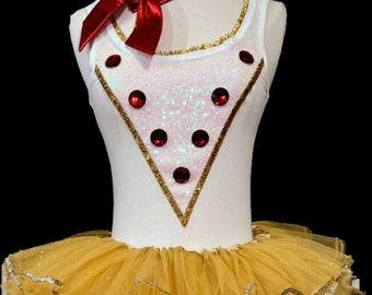 Be Our Guest Dancer Costume .  Up to Adults Plus Size  . Running Tutu . Short Length 11in by The Tutu Factory USA ™